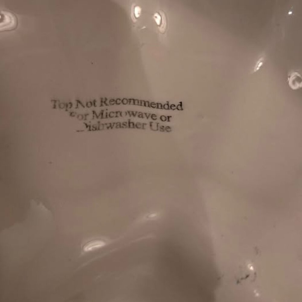 Vtg. Pumpkin Fall Thanksgiving Ceramic Pie Plate Dessert Server w/ Covered Lid - Picture 9 of 10